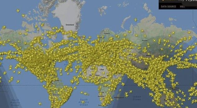 19 mijë avionë në të njëjtën kohë në qiell, asnjë aksident