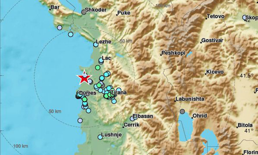 Lëkundjet bëhen rutinë, tërmetet e regjistruara gjatë natës nga Lezha në Gjirin e Lalzit