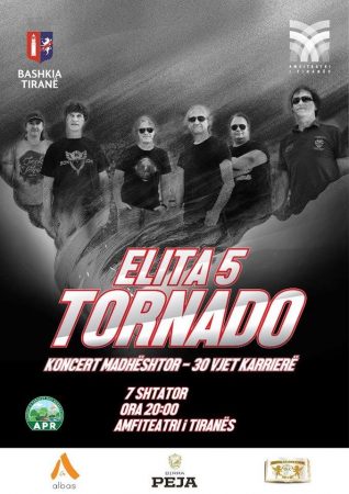 “Tornado” vjen në Tiranë, “Elita 5” koncert madhështor për 30-vjetorin e krijimit të grupit