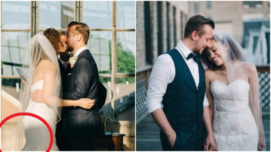 Shoqërueses së nuses i ra të fikët sapo çifti u puth