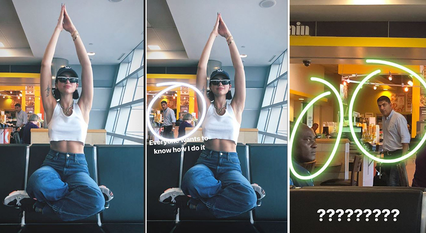 FOTO/ Magjistare si Dua Lipa, qëndron pezull në ajër