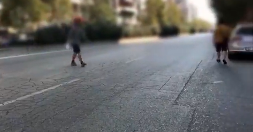 VIDEO/ Policia e Shtetit thirrje këmbësorëve: Kujdes, jeni rrezik për aksidente