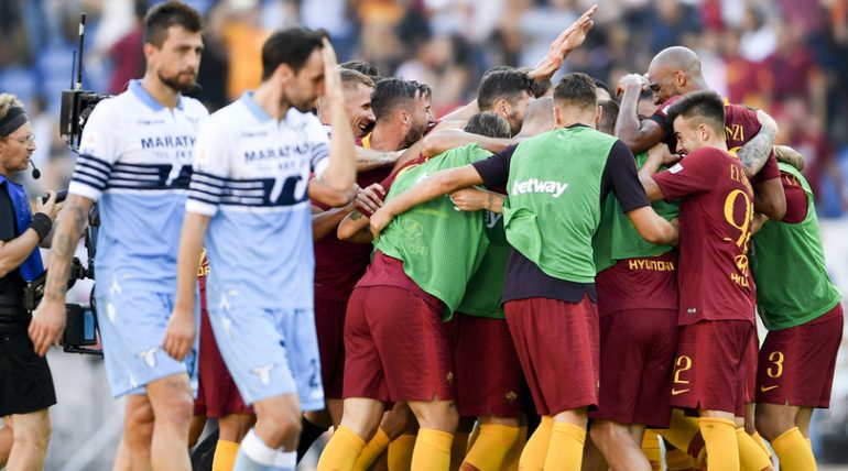 Roma shkëlqen në derbi, Lazio shpartallohet me 3 gola