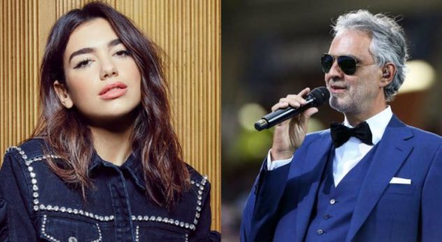 Dua Lipa pjesë e albumit të legjendës Andrea Bocelli