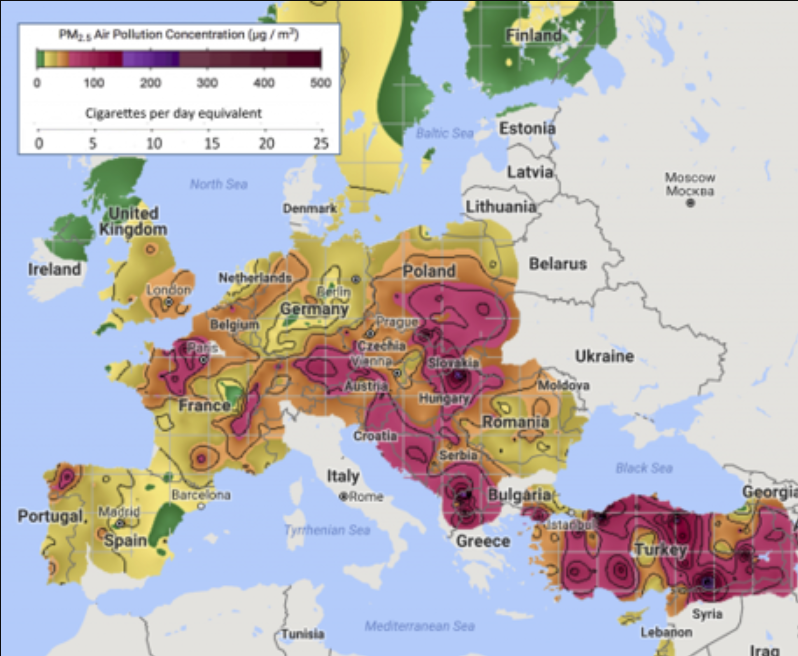 Ndotja e ajrit në Shqipëri ndër më të lartat në Europë