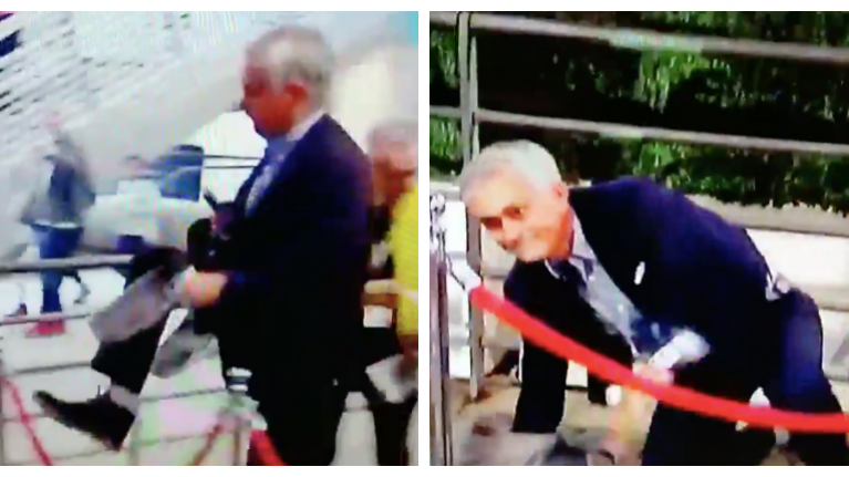 Rrëzimi i bujshëm i Jose Mourinho-s në “Wembley” (VIDEO)