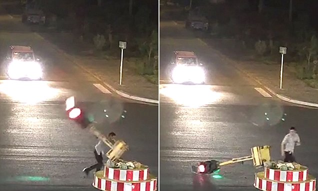 Ju sos durimi duke pritur, motoristi shkatërron semaforin