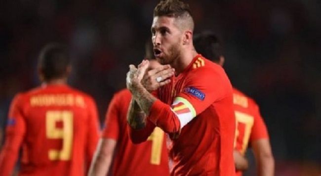 Shënoi me kokë, Serxhio Ramos feston me shqiponjë por rrezikon të dënohet (VIDEO)