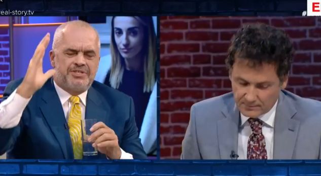 Përplas tavolinën, ngre zërin, dhe “kërcënon” moderatorin, Rama: Do hyj në histori ky emision