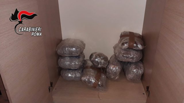 Shqiptari arrestohet me 32 kg marijuanë në Romë