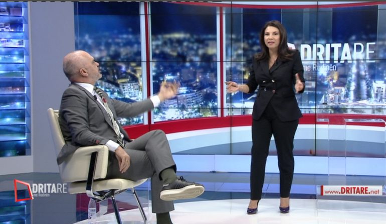 Përmendi Olsi Ramën e Dakon, Rama përplaset live me Rudina Xhungën