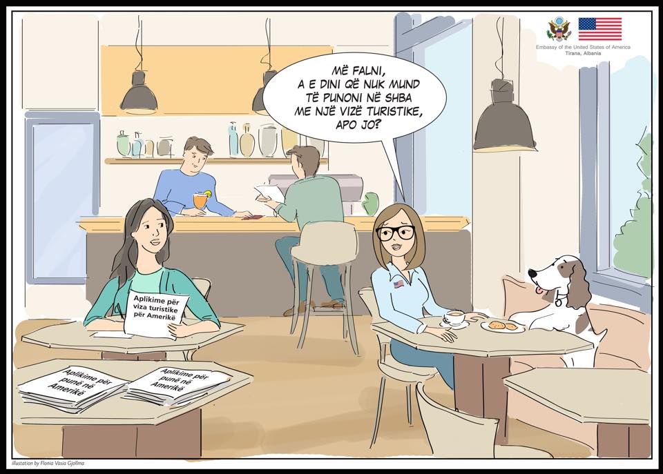 Paralajmëron ambasada: Nuk mund të jetoni në SHBA me viza turistike