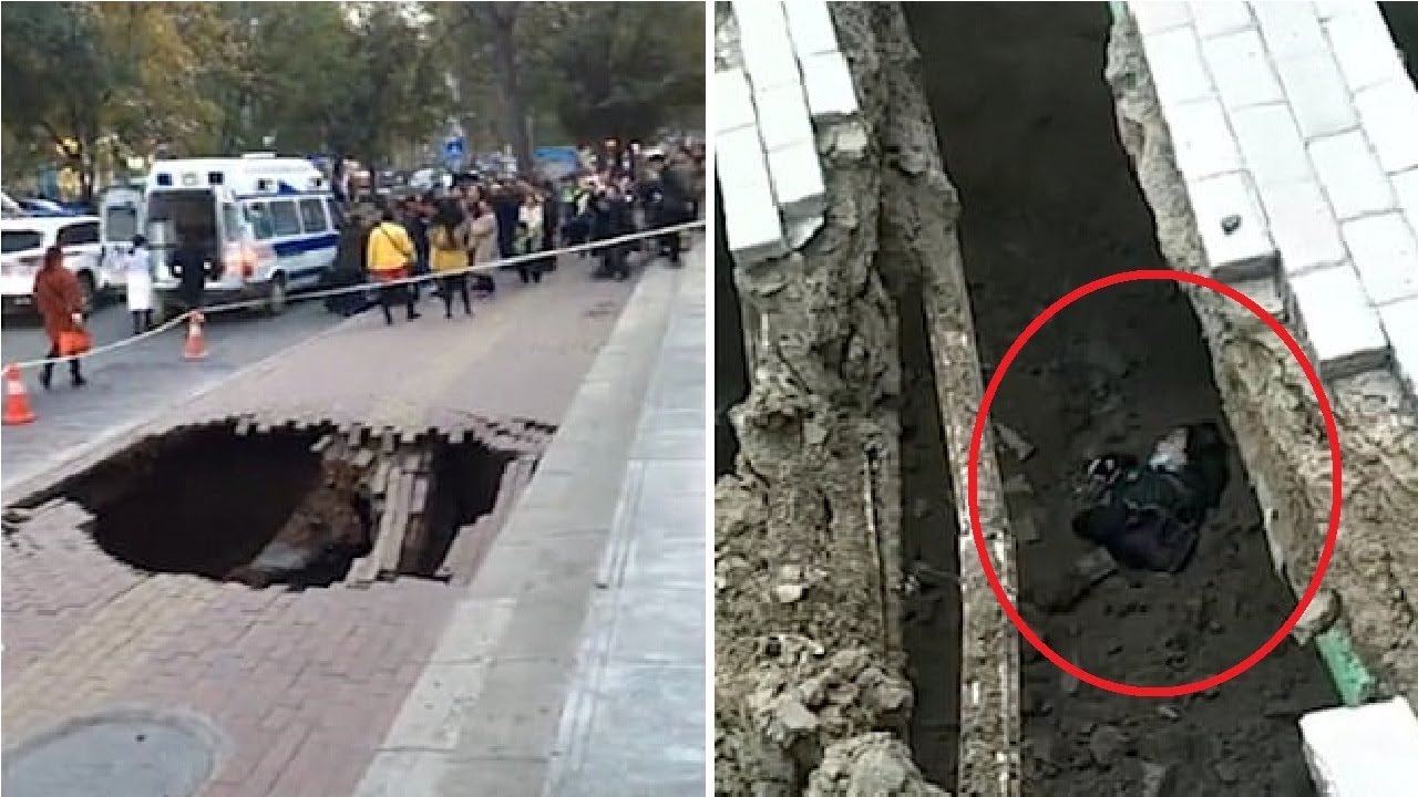 Gruaja ‘gëlltitet’ nga trotuari, dëmtohet rëndë (VIDEO)