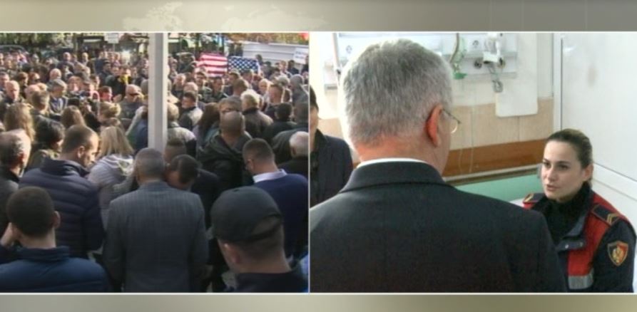 Ministri Lleshi viziton policët e plagosur në protestë: Ju na bëni krenarë!