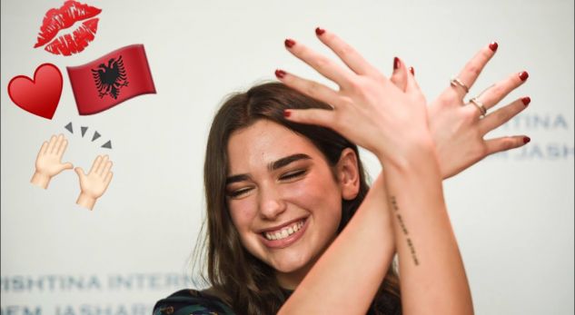 Dua Lipa uron ditën e Flamurit, i dashuri bën shqiponjën
