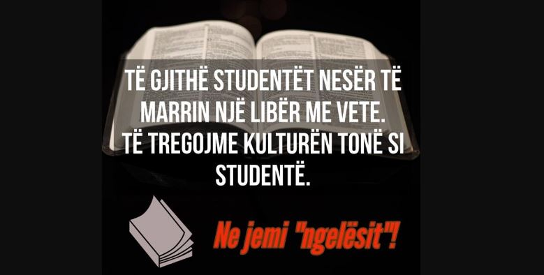 Sot studentët protestë me libra para Ministrisë së Arsimit