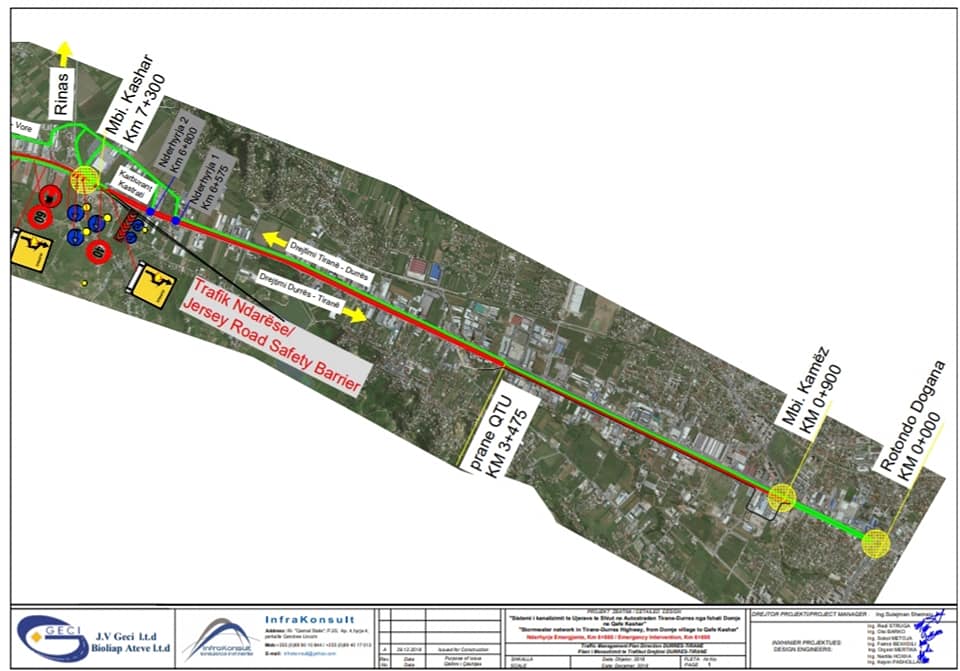SEGMENTI I PUNIMEVE/ Autostrada Tiranë-Durrës do të mbyllet në të dy senset nga 4 janari