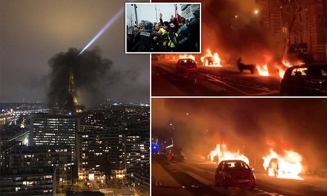Protesta e jelekverdhëve, tymi i zi “pushton” kullën Eifel