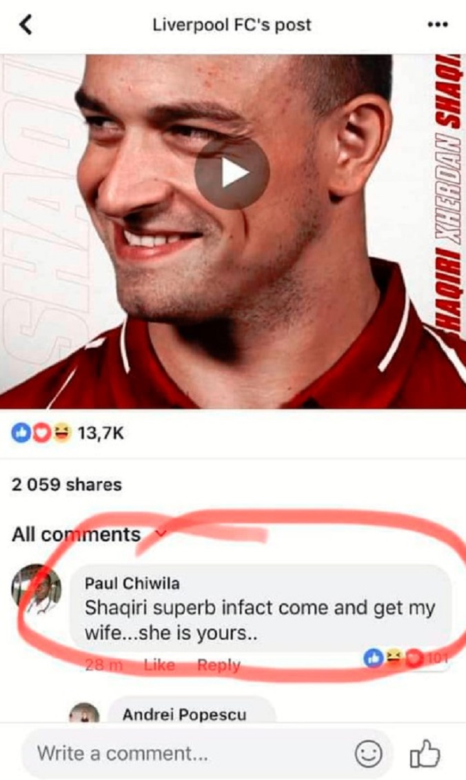 Dopieta ndaj Junajtid, tifozi i Liverpulit i ofron gruan Xherdan Shaqirit