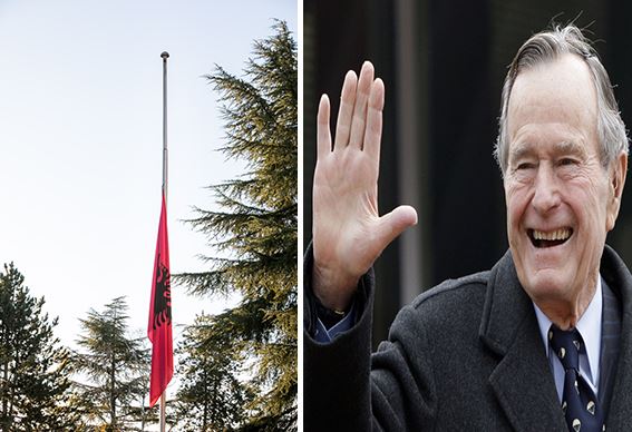 Flamuri ulet në gjysmështizë, Meta: Mirënjohje veprës së Bush