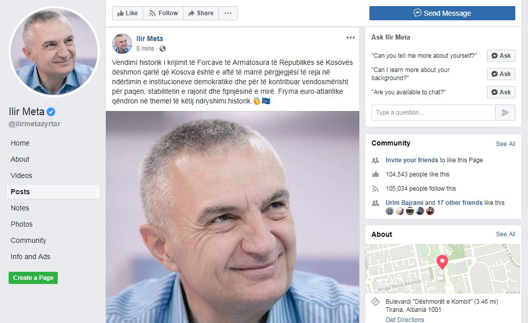 Meta: Ushtria e Kosovës vendim historik