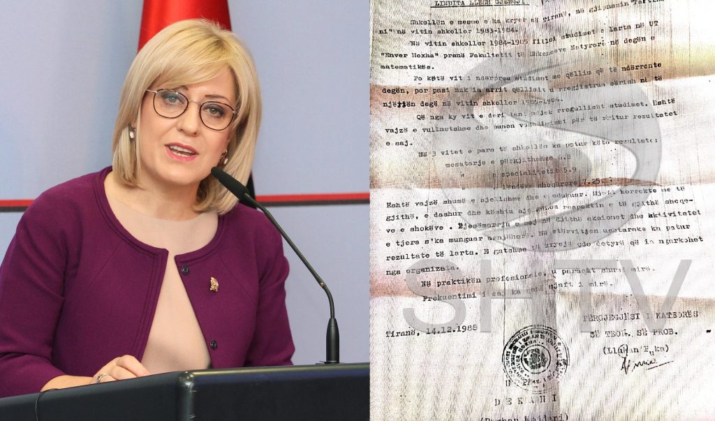 Ministrja Nikolla flet për mesataren 6.8 të universitetit: Matematika s’ka qenë prirja ime