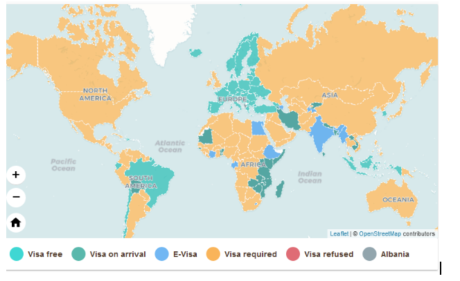 Udhëtimet, zbuloni sa shtete mund të vizitojnë pa vizë shqiptarët dhe për sa të tjerë vështirësohet