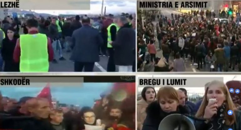 Pas studentëve, protesta në Shkodër e Kavajë për çmimin e naftës