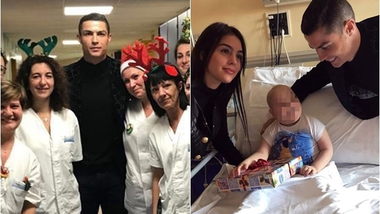 Ronaldo tregon anën humane, u shpërndan dhurata fëmijëve në spital