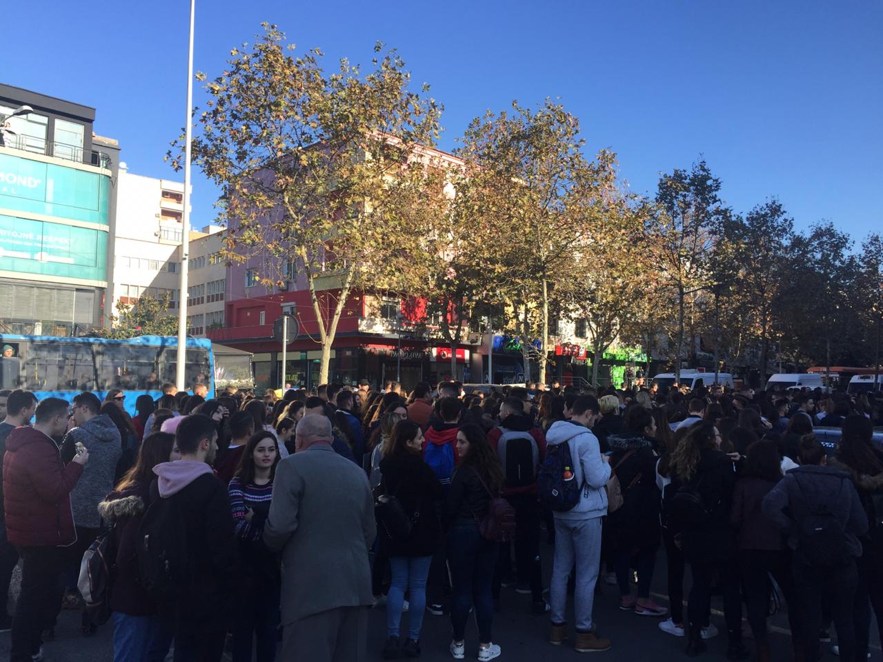 Studentët në ditën e dytë të protestës