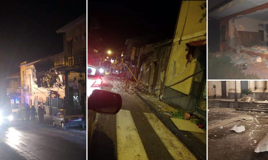 Tërmet i fortë në Katania, 10 të plagosur