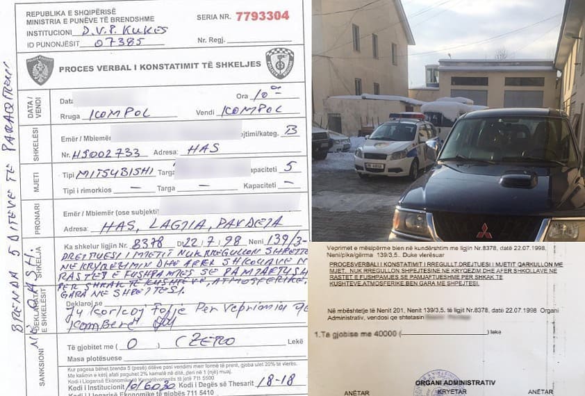 Ndëshkohet shoferi, bëri manovra të rrezikshme në qendër të qytetit