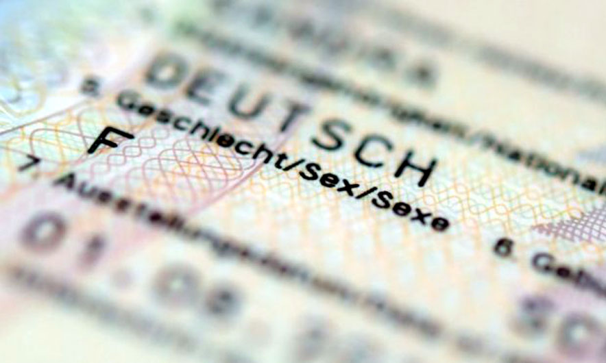 Gjinia e ndërmjetme shënohet në pasaportë
