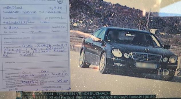 “Shpejtësi dhe çmenduri”, mjeti kapet teksa lëviz me 182 km/h