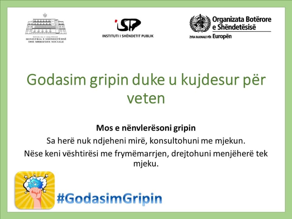 ISHP: 329 persona të prekur nga gripi, nuk ndodhemi në epidemi