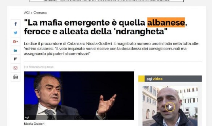 “Mafia shqiptare në rritje, e ashpër dhe aleate me Ndrangheta-n”