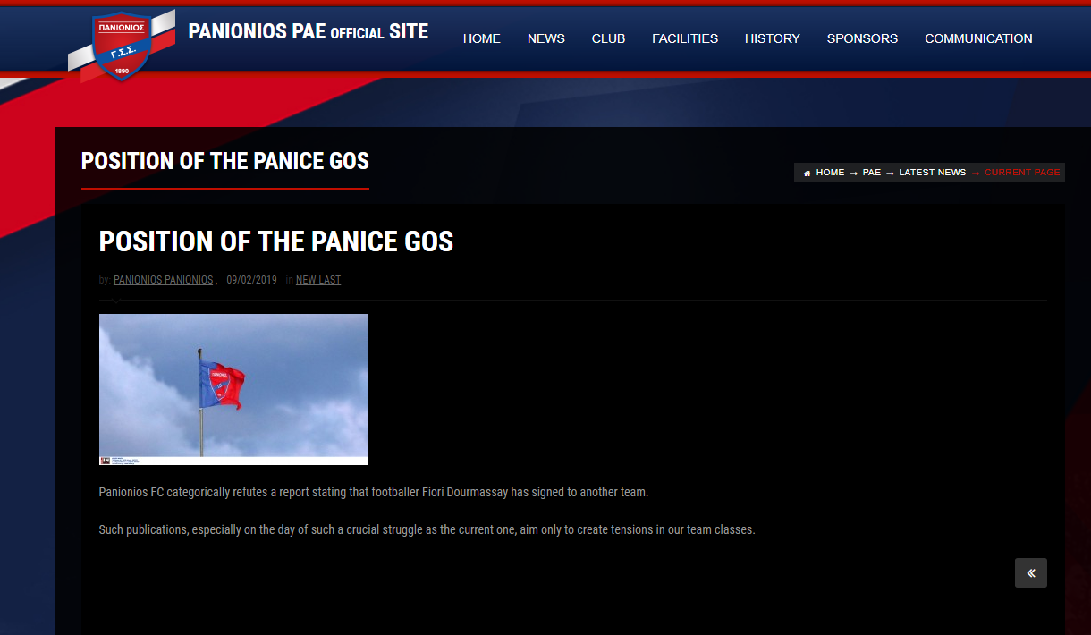 Durmishaj tek Olimpiacos? Tërbohet Panionios dhe del në deklaratë zyrtare