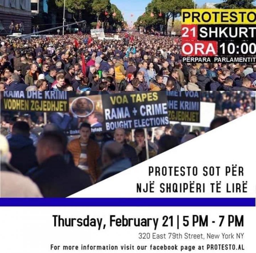 Nesër edhe në Nju Jork protestë kundër Ramës