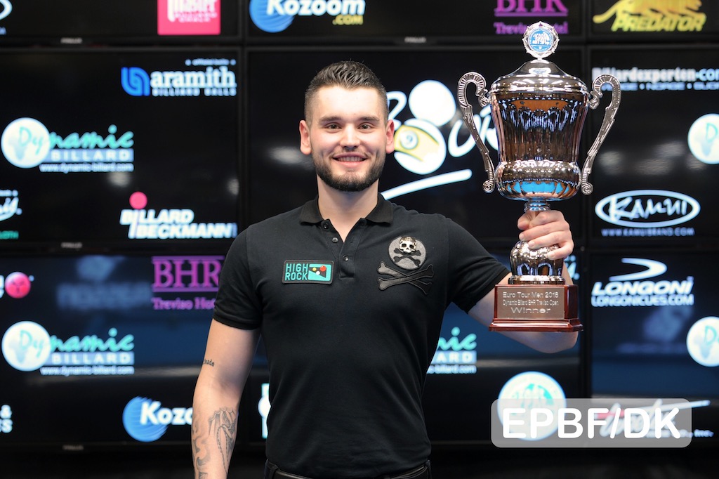 Eklent Kaçi, bilardisti më i mirë i Europës për vitin 2018