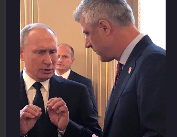 Thaçi tregon çfarë i tha Putin pas kamerave