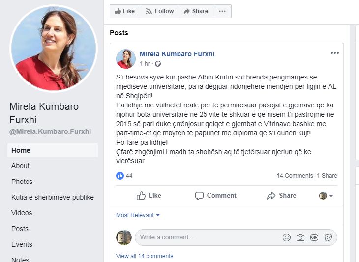 Habitet Kumbaro: Zhgënjim i madh nga Albin Kurti