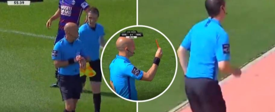 E rrallë/ Arbitri ndal ndeshjen pasi i duhej të shkonte në tualet! (VIDEO)