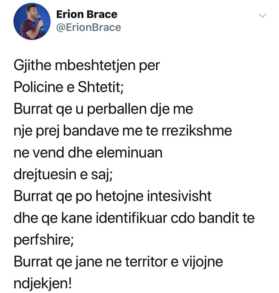 Vrasja e organizatorit të grabitjes në Rinas, zv. kryeministri Braçe jep gjithë mbështetjen për Policinë e Shtetit