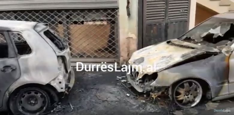 Policia e Durrësit reagon për djegien e makinave, ja kujt i përkasin ato (VIDEO)