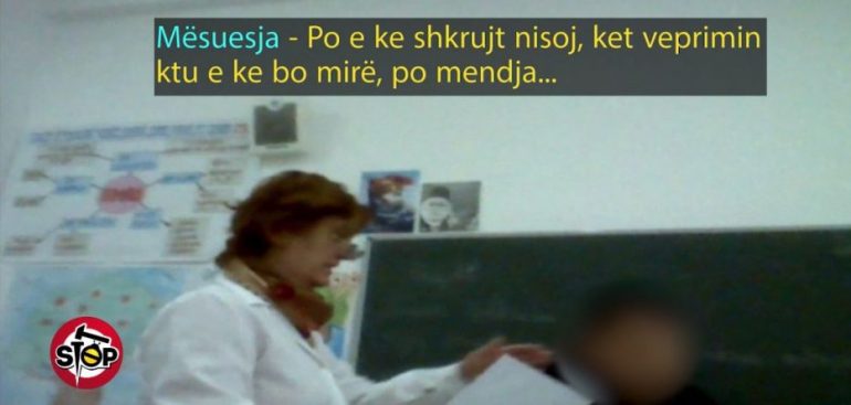 “Pise”, kuçkë”, Shahini pezullon nga puna mësuesen