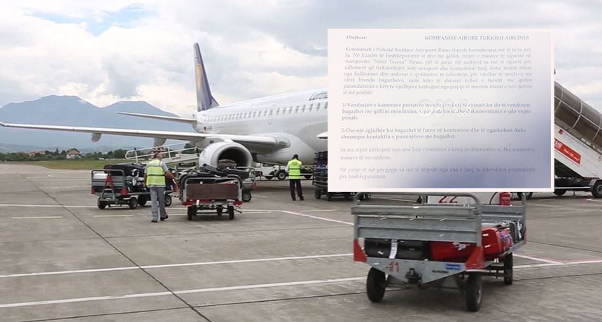 Vjedhja e valixheve në Rinas, Policia-kompanive ajrore: Vendosni kamera në avion