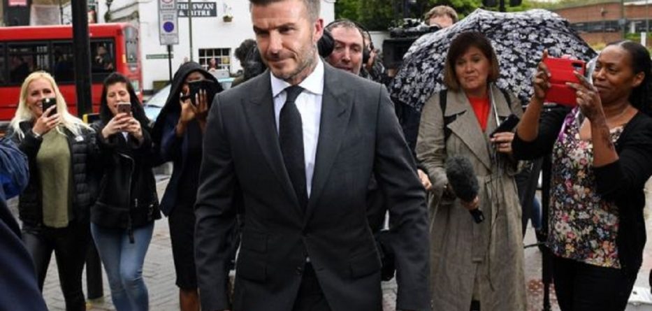David Beckham penalizohet për shkak të celularit