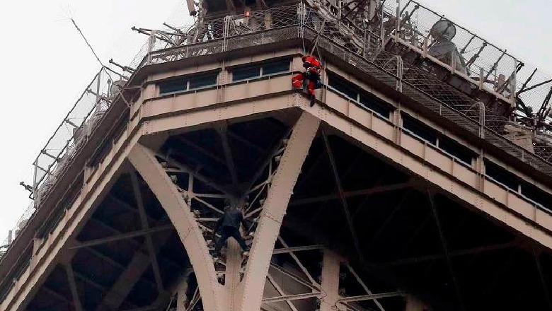 Terrorizoi kullën “Eiffel” për 6 orë, kapet “Spider Man”-i francez