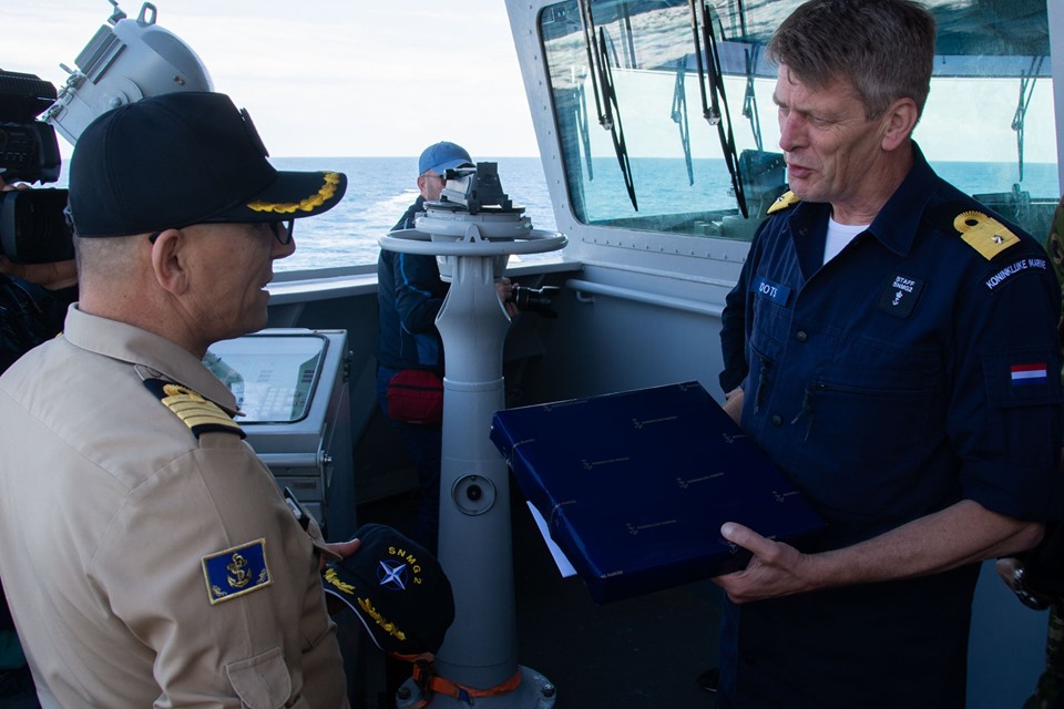 Komandanti i Grupit të Dytë Detar të NATO-s falënderon Forcën Detare shqiptare