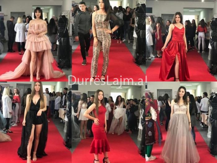 Stilistet e ardhshme, nxënëset e gjimnazit profesional në Durrës sfilatë me veshje të larmishme (FOTO)